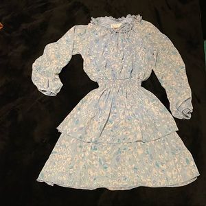 Tie Up Neck Mini Dress